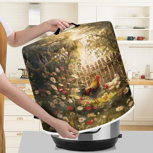 Dust Cover for 6 Quart Instant Pot, Easy Clean Pressure Cooker Cover with Pocket for Home Decor