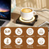 15W 3 Settings 8H Coffee Mug Warmer, Smart Mug Warmer, Wireless Phone Charging, Heat Temperature Controlled, Auto Off