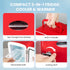 HealSmart Portable Mini Fridge, 4 Liter Cooler and Warmer with Observation Window, Eco Friendly for Drinks, Red