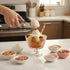 6 Pack Set, 9 oz ZOOFOX Glass Ice Cream Bowl Footed Fruit Parfait Cups, Embossed Design Glass Dessert Bowls for Sundae