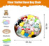 Clear Stuffed Animal Storage Bean Bag Chair Cover for Kids, Extra Large Waterparoof Beanbag Chair Cover with Zipper