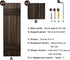 Treory Set 2: Set 15.7"x5" Candle Sconces of Farmhouse Wall Candle Holder, Black Walnut Wood Wall Sconces