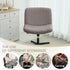 Armless Chair(2PCS,Kahki) Criss Cross Chair Cover Water Resistant Jacquard Vanity Chair Cover Elastic Mid Back Wide