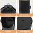 Countertop, 3 Dustproof Toothbrush Holders with Cover, Rotating Electric Toothbrush and Toothpaste Holder for Bathroom