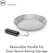 Outset Stainless Steel Grill Skillet with Removable Handle