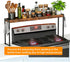 4 4 Spice Rack Shelf for Kitchen Stove, Over The Stove Shelf with Level Adjustable Height, Over Stove Spice Rack