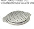 Stainless Steel Spaetzle Maker Pan with Lid & Scraper, Traditional German Egg Noodle Strainer