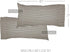 VHC Brands Ashmont Farmhouse Stripe Pillow Case Set of 2, Charcoal Grey and Ivory/Creme, King Size