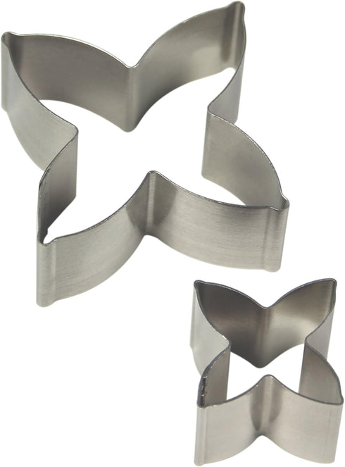 PME Daphne Flower Petal Cutters, Stainless Steel, Set of 2