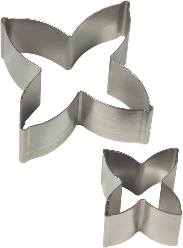 PME Daphne Flower Petal Cutters, Stainless Steel, Set of 2