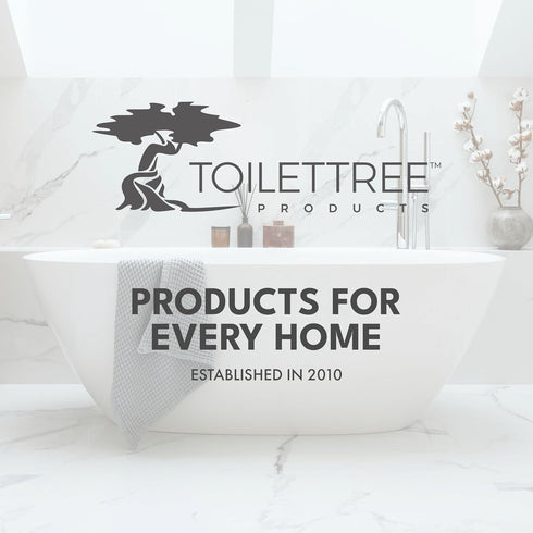 2 Pack ToiletTree Products Deluxe Toilet Brush with Lid - Black
