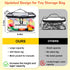 6 Pack Tesuko Clear Toy Storage Bag with Name Tag& Manual Pocket, Waterproof Transparent PVC Toy Organizer Case