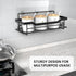 Pack Shower Caddy Shelves Organizer Rack, Single Shower Caddy,No Drilling Wall Mounted Self Adhesive Shower Shelves