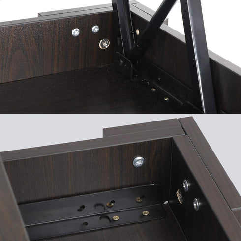 Modern ZENY Lift Top Coffee Table with Hidden Storage - Ideal for Living Room