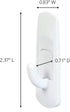 Command Small Utility Hooks, 2-Hook, 6-Pack - Organize Damage-Free
