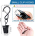 Viklluyr 50 Pack Christmas Light Clips Hanging Hooks - Outdoor String Light Clips - Heavy Duty Metal Camper Awning
