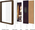 6x8 5x7, 6 8 Picture Frame Natural Walnut Wood with Mat for Original Natural Solid Wood by Photo Frames with Tempered