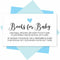 Hadley Designs 25 Books for Baby Shower Request Cards - Blue Baby Shower Invitation Inserts
