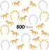 800 Pieces Horseshoe Confetti Decorations - Horse Party Accessories for Birthday, Derby Day Party Supplies