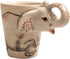 IYARA CRAFT 3D Elephant Coffee Mug 11oz - Sculpted Trunk Handle, Quality Ceramic, Microwave & Dishwasher Safe