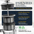 P5 (18 oz) ESPRO French Press Coffee Maker Patented Double Micro-Filter for Grit Free Brew, Heat-Resistant Thicker