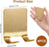 4 Pcs Gold Razor Loofah Holder for Shower Self Adhesive Waterproof Shaver Hooks Waterproof for wall Metal Heavy Duty