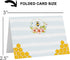 Bee Table Place Cards, 25 Pack Blank Buffet Signs for Baby Showers, Weddings, Bridal Shower Banquets, Bumblebee Favor