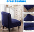 Armless Accent Slipper Chair Covers, Stretch Living Room Slipper Chair Slipcover Spandex Jacquard Fabric Removable