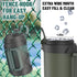 Zukro 1 Gallon Water Jug, 128 oz Large Stainless Steel Sport Water Bottle, Triple Wall Insulated, Leak Proof, Cyan