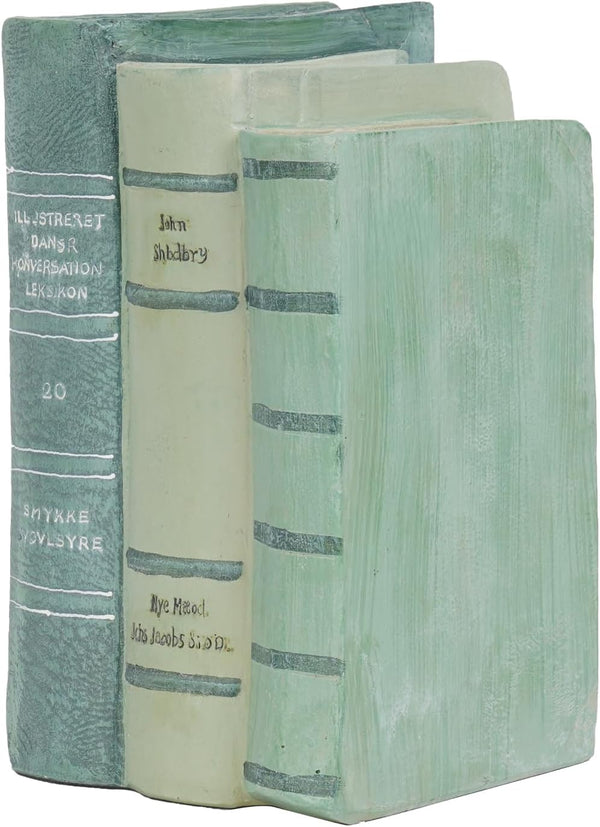 Guichifun Decorative Books Living Room Dcor - Resin Sage Green Faux Books