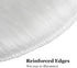 IVON 15.5'' White Round Faux Fur Rug, Fluffy Soft Cushion for Chair, Background for Nail Desk Photos (1pcs White)
