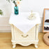 NEWISHER White Square Tablecloth 24x24 inch, Heavy Duty Polyester Fabric Table Cloth,