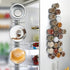 Homazing Set 24 of Hexagon Glass Spice Jars with Shaker Lids and Labels for Refrigerator, Kitchen, RV Travel Trailer