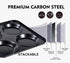 Muffin Top Pan Non Stick, 4 Cavity Baking Moon Pie Whoopie Pie, 4 Inch Yorkshire Pudding Pan for Oven