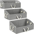Sorbus Storage Bins, 3-Pack Fabric Storage Baskets, Foldable Closet Organizer Trapezoid Box (Grey)