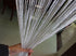 1x2 M Door String Curtain - Rare Flat Silver Ribbon Thread Fringe Window Panel Room Divider for Wedding