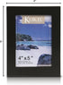 Klikel 4x5 Picture Frame - Black Wooden Photo Frame with Glass Protection, Ready for Display