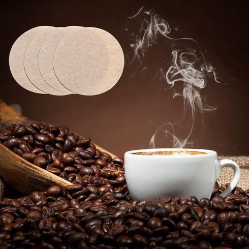 1000 PCS Unbleached Coffee Filters, Round Coffee Maker Filter Paper Compatible with Coffee and Tea Filters