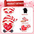Hoteam 30 Pcs Valentine's Day Garage Door Magnets, Gnome Heart Love Refrigerator Magnetic Stickers for Decoration