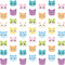 Xinnun 8 Pcs Cat Dollhouse Party Decorations Doll House Hanging Banner Garland