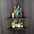 evron Corner Mounting Shelf, Easy to Install Wall Corner Shelf, Set of 2