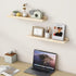 24 inch 2 Packs, Picture Ledge Shelf for Wall, Solid Pine Wood Nursery Book Shelves Floating Ledge Shelves for Kids'