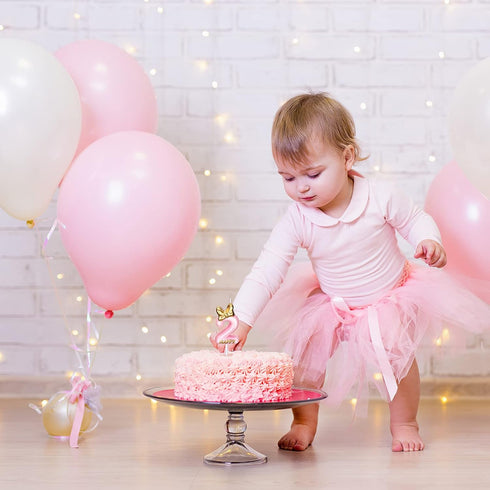 Nuanchu Pink Number 2 Candle, Happy Birthday Topper for Cake Baking Celebration, Party Supplies