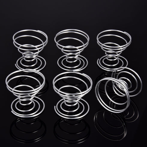 6 Shappy Pieces Air Plant Holder Air Plant Live Holders Outdoor Stainless Steel Tillandsia Base Container Display Rack