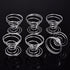 6 Shappy Pieces Air Plant Holder Air Plant Live Holders Outdoor Stainless Steel Tillandsia Base Container Display Rack