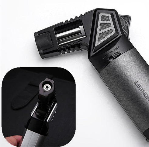 Butane Torch Lighter, Refillable Adjustable Jet Flame, Multipurpose Outdoor Windproof Cooking Torch (Butane Not