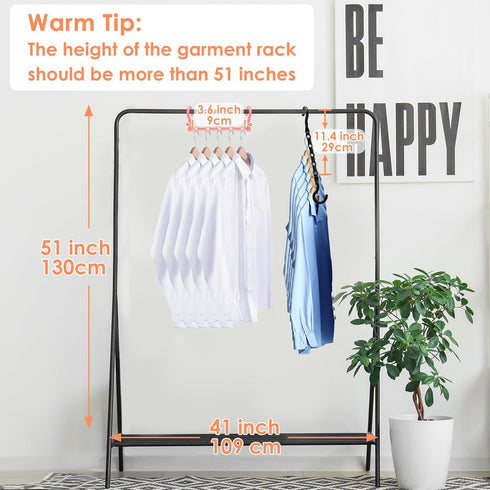 Closet Organizers and Storage, 8 Pack Upgraded Cascading Hangers for Heavy Clothes, Magic Closet Organization