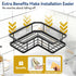 5-Pack YASONIC Corner Shower Caddy, Adhesive Rustproof Stainless Steel Shower Organizer with Soap Holder, No Drilling