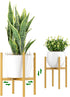 EKNITEY Adjustable Plant Pot Stand: Indoor Outdoor Modern Flower Holder Metal Plant
