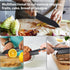 11 Nylon Knife for Nonstick Bakeware, Large Plastic Kitchen Knife with Serrated Edges, Black 2 Pack